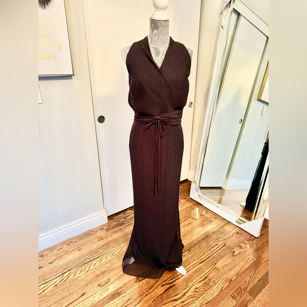 Calvin Klein long black dress stunning for an evening out or a black tie affair.